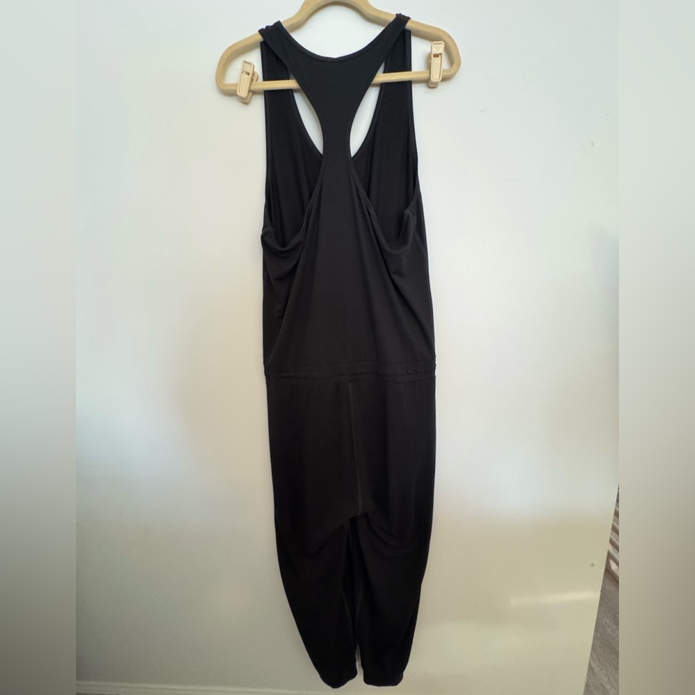 Casual Sleeveless black Jumpsuit with Drawstring Waist - Picture 6 of 6